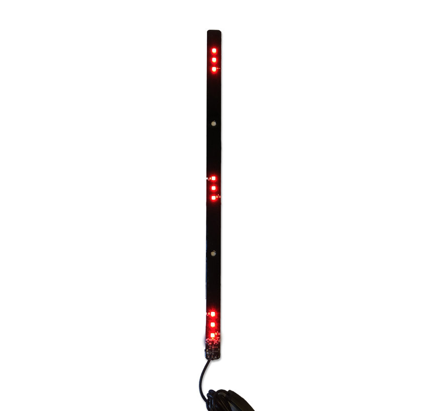 Lichtbalk zuignap 12/24V met 7 kleuren - 50 cm - 9 LED