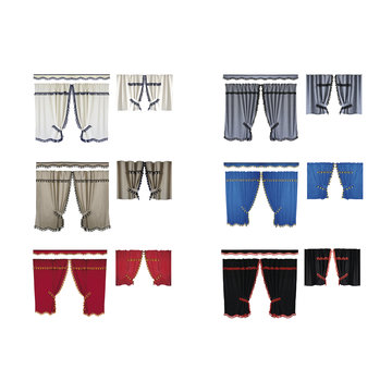 New Dream truck curtain set – high cabin – 6 colors