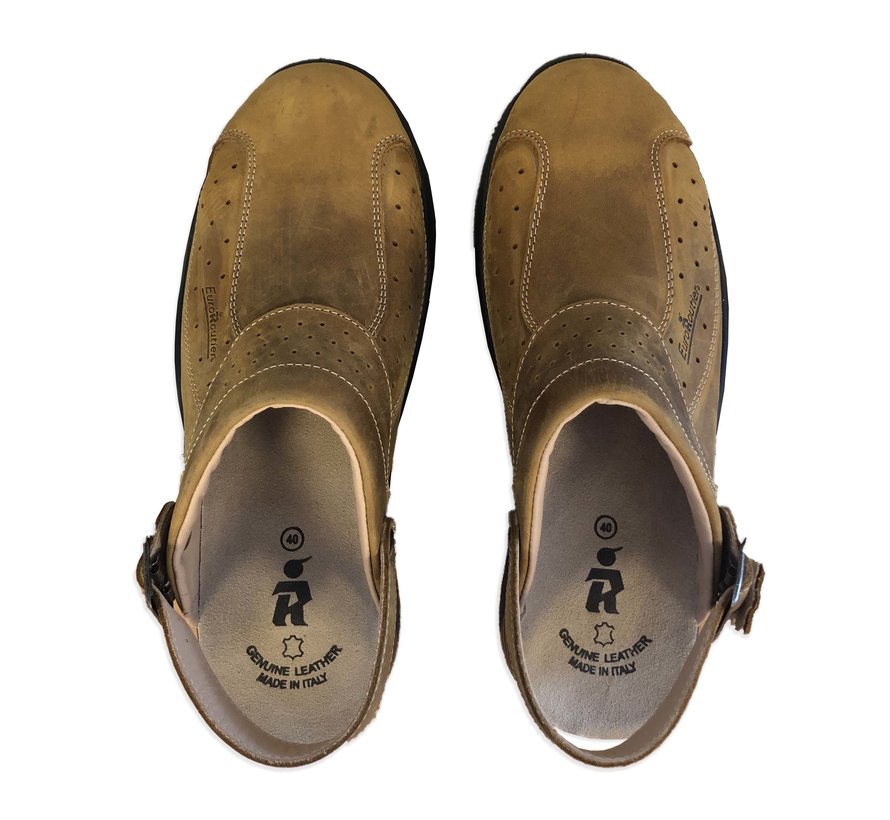 Safety slipper - Leather brown