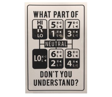 Sticker What part of neutral don't you understand?