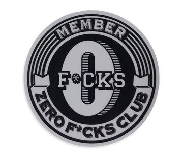 Sticker Zero F*cks Club