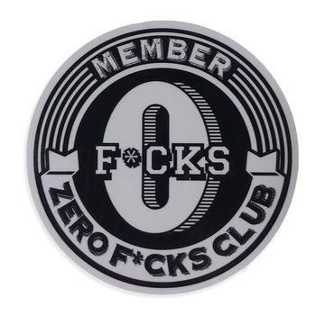 Sticker Zero F*cks Club