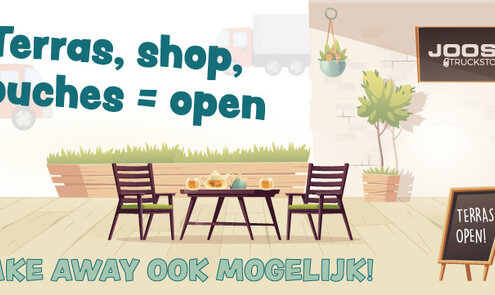 Opening terras 8 mei!