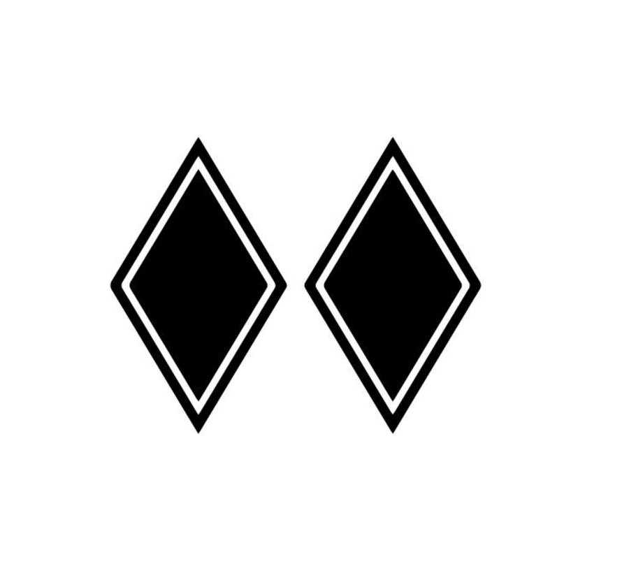 Sticker rhombus 2 pcs.