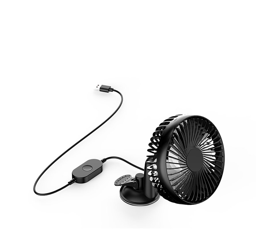 Universal USB fan with suction cup