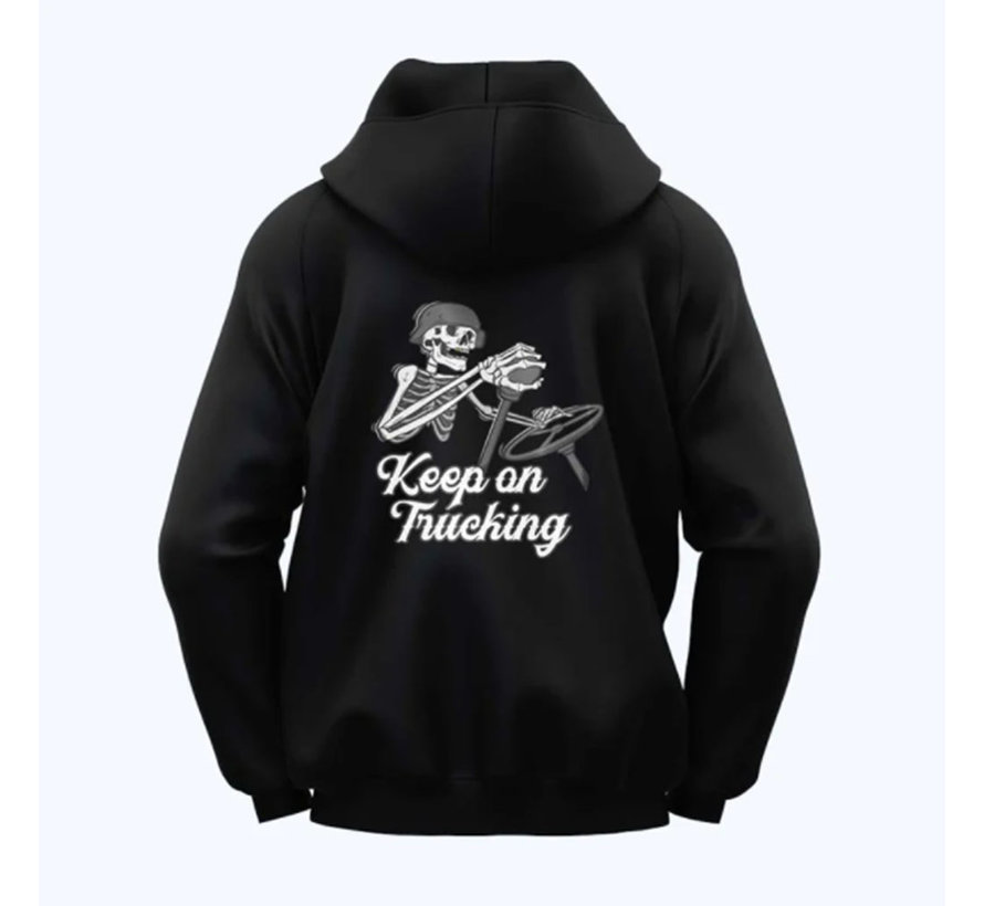 Hoodie Keep On Trucking - Black