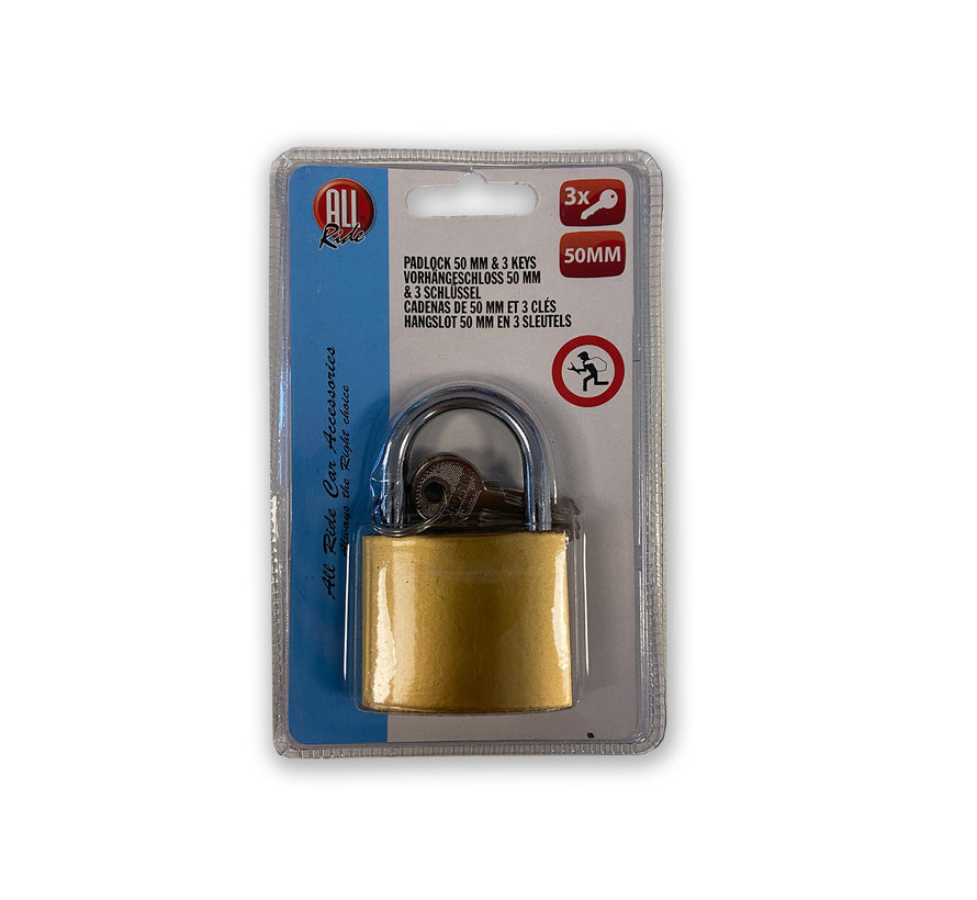 Padlock 50 mm + 3 keys