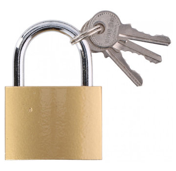 Hangslot 50 mm + 3 sleutels