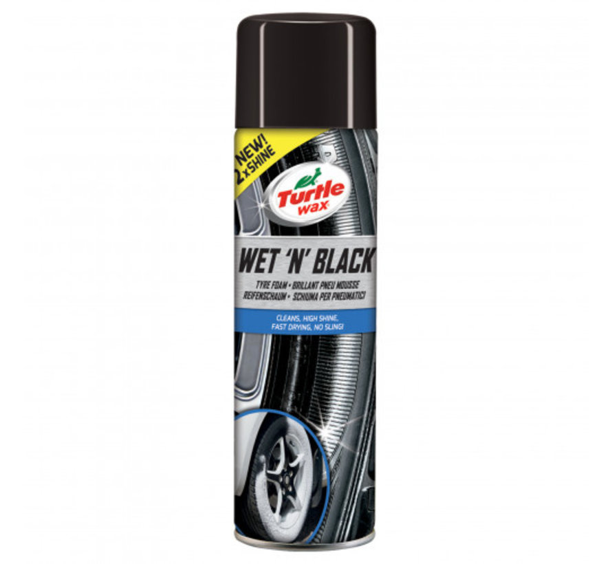 Turtle Wax Wet N Black banden foam – bandenglans – 500 ml