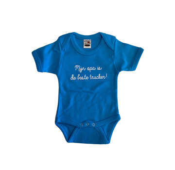 Baby Bodysuit - Mijn opa is de beste trucker! - Blue