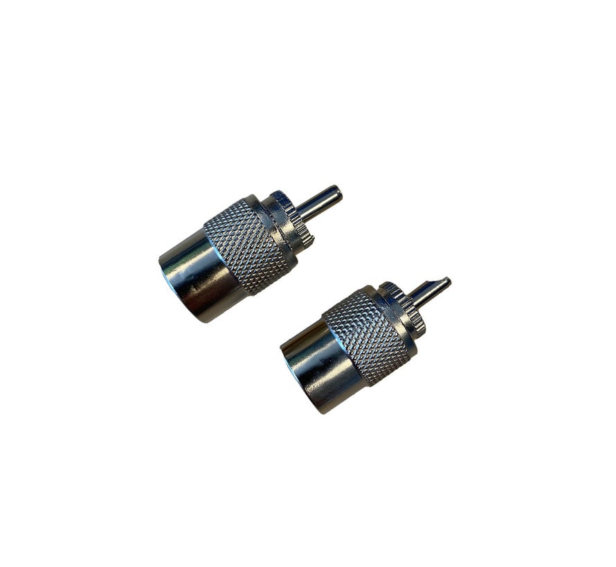 PL-259 connector - male - 2 pieces