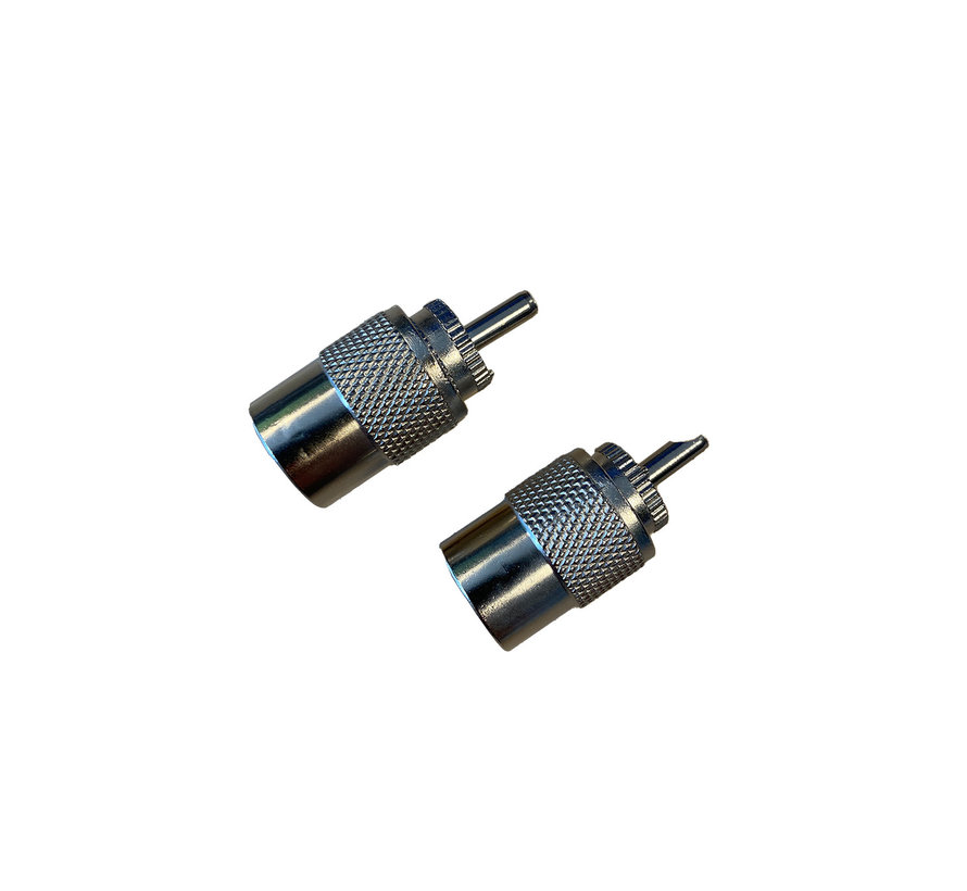 PL-259 connector - male - 2 stuks