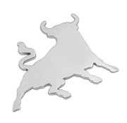 3D chrome emblem - Bull