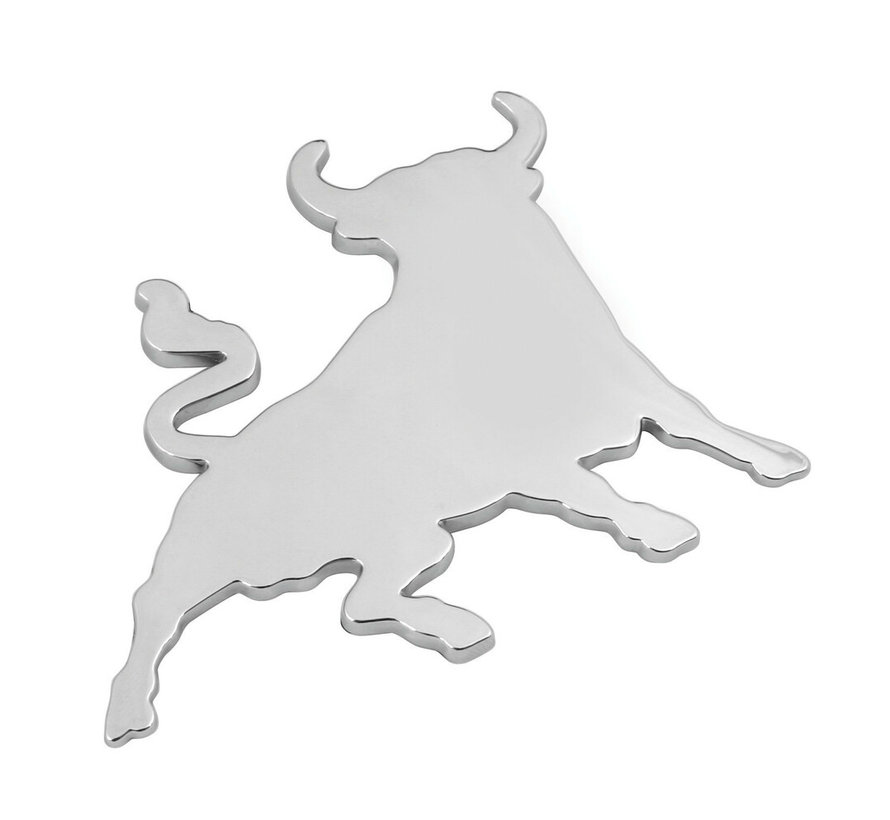 3D chrome emblem - Bull