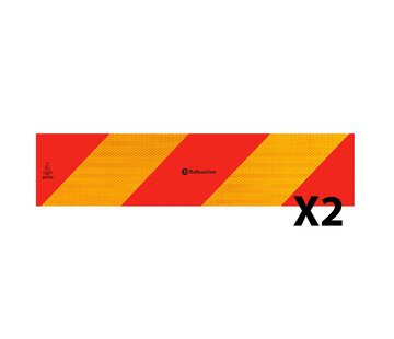 Zelfklevende reflectie stickers voor harde oppervlakken - 2 stuks