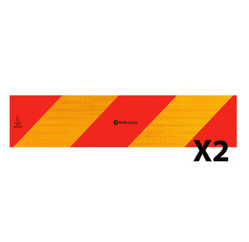 Self-adhesive reflection stickers for hard surfaces - 2 pieces