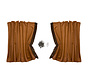 Curtain set luxury 95cm - satin fringes - different colors