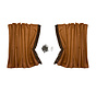 Curtain set luxury 140cm - satin fringes - different colors
