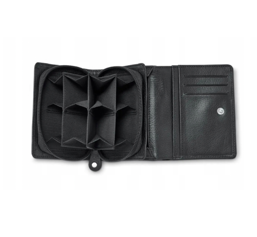 Wallet/Cash purse black - Genuine leather