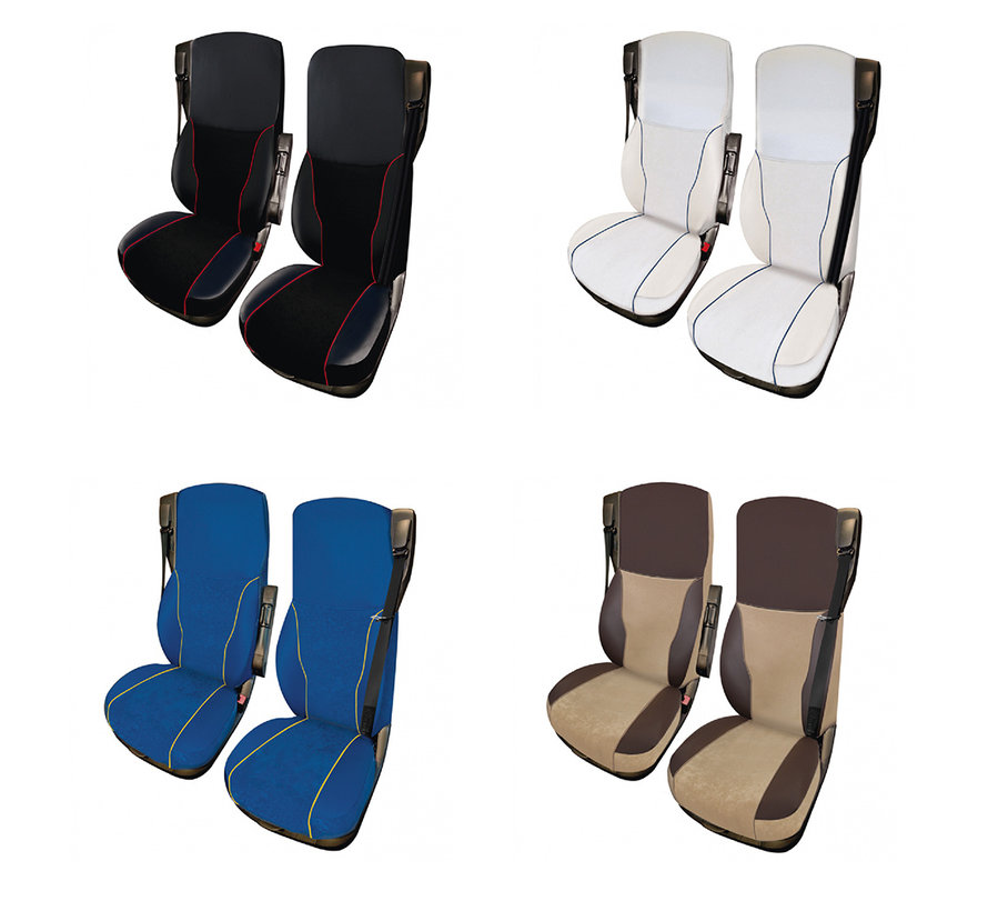 Set of seat covers for DAF - 2 pieces - Different colors