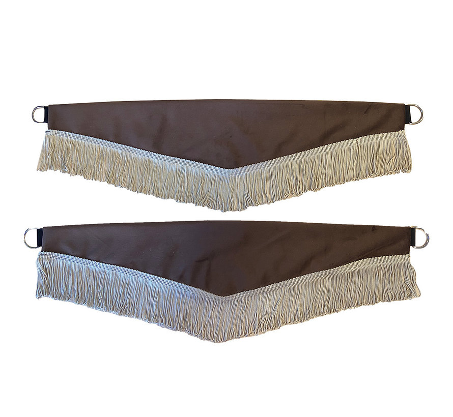 Tieback with fringes - Satin fringes - different colors