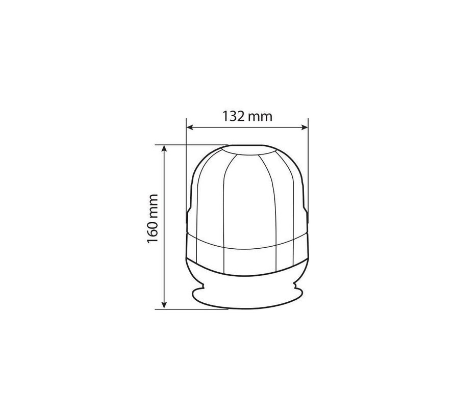 LED zwaailamp RL-11 - 9/32V - Oranje