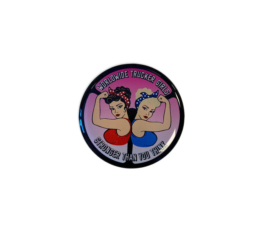 3D sticker - Worldwide trucker girls