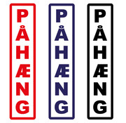 Pahaeng sticker - 15 x 4 cm - verschillende kleuren