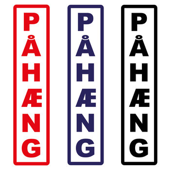 Pahaeng sticker - 15 x 4 cm - verschillende kleuren