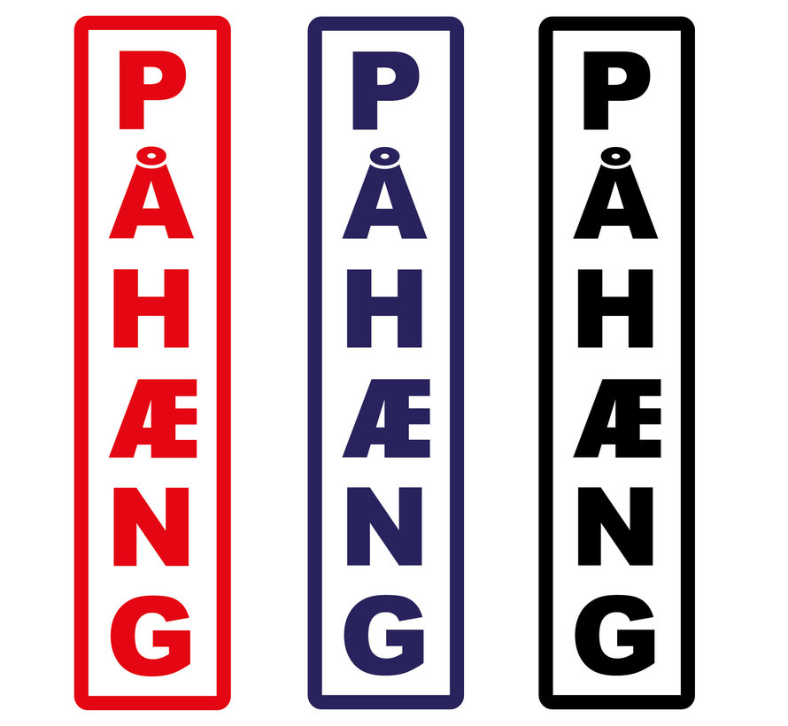 Pahaeng sticker - 15 x 4 cm - different colors