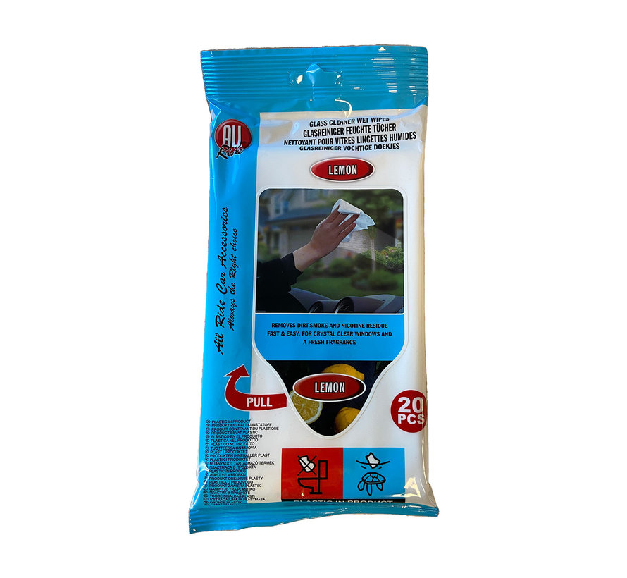 Vochtige glasdoekjes