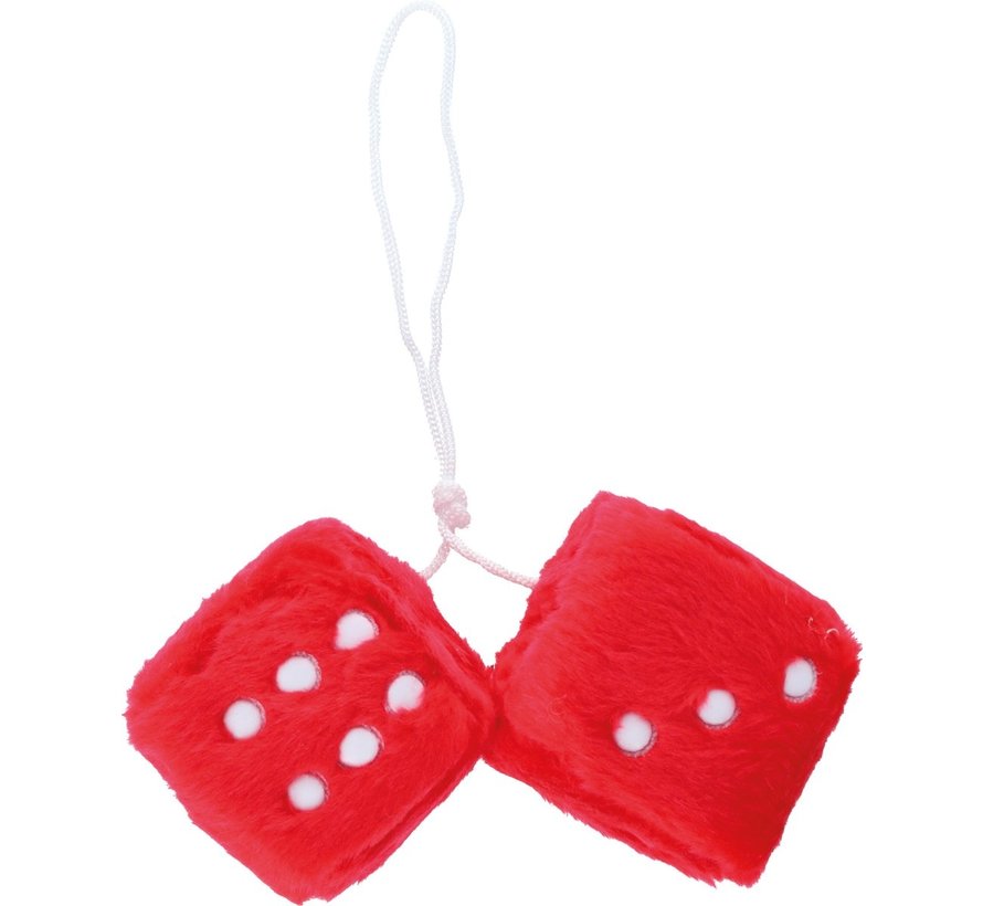 Mirror decoration - Plush dice