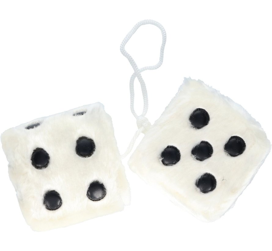 Mirror decoration - Plush dice