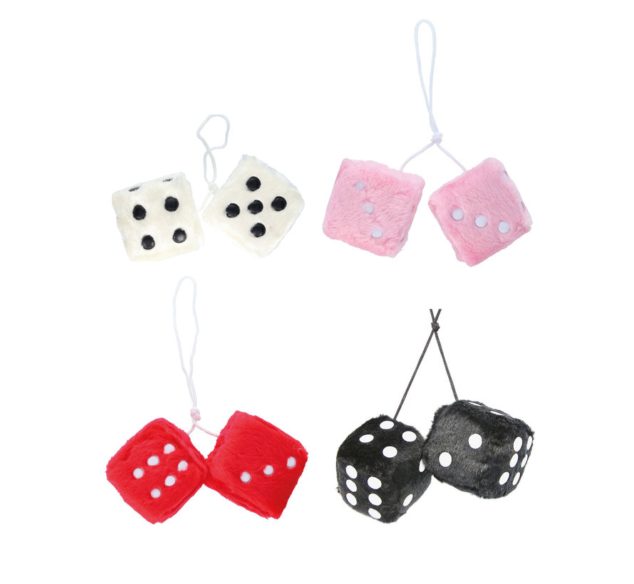 Mirror decoration - Plush dice