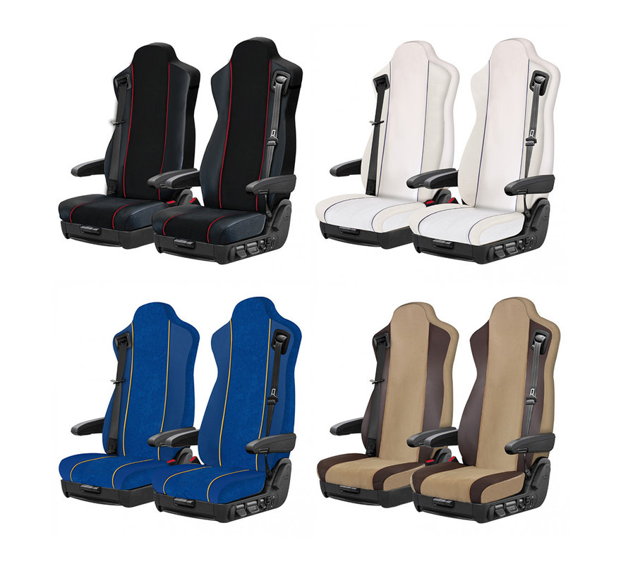 Set of seat covers for Iveco - 2 pieces - Different colors