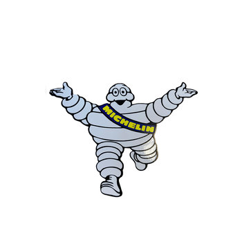 Stickers Michelin man - wijd - mini