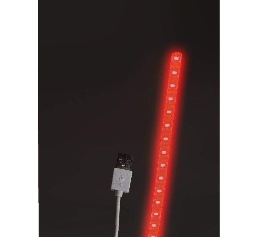 Quintezz - USB LED strip - 30cm - Rood