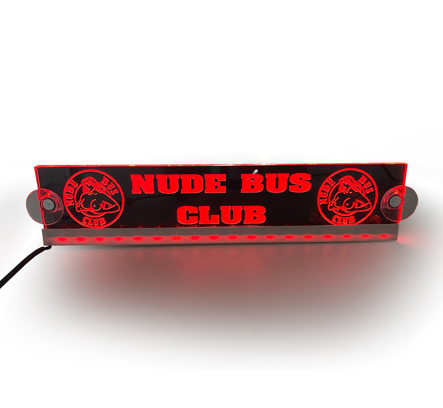 LED plate Nude Bus Club - 12/24V