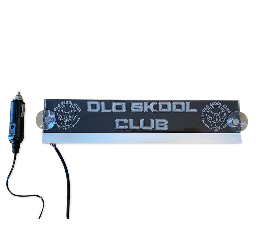 LED plate Oldskool Club - 12/24V