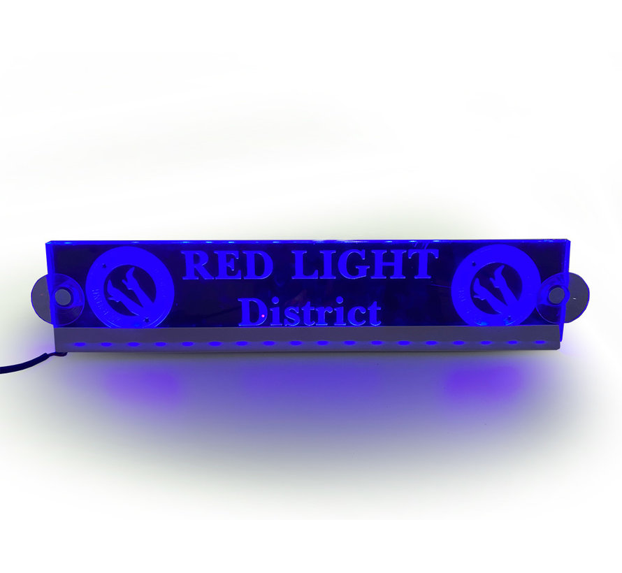 LED plate Red Light District - 12/24V