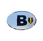 Country sticker oval - Belgium