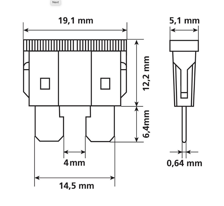 Plug-in fuses - Set of 80 pieces - 12/32V