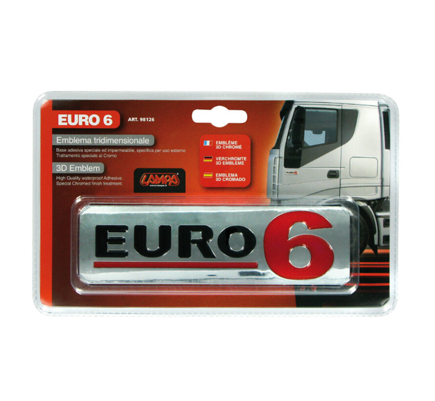 Euro 6 embleem - chrome
