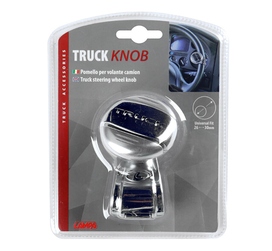 Steering wheel knob - chrome style