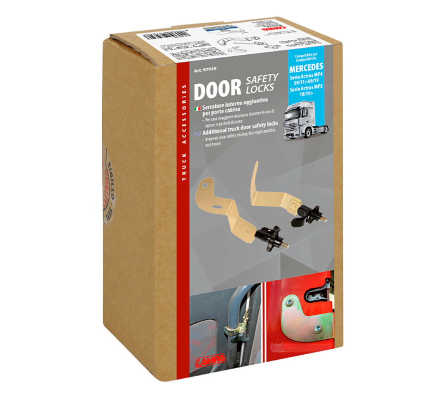 Additional Safety Door Lock – Compatible for Mercedes Actros MP4 / MP5 / MP5 L – For Stationary Use