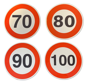 Reflecting Sticker speedlimit