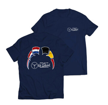 T-shirt Back To The Oldskool - Flags - NL-BE