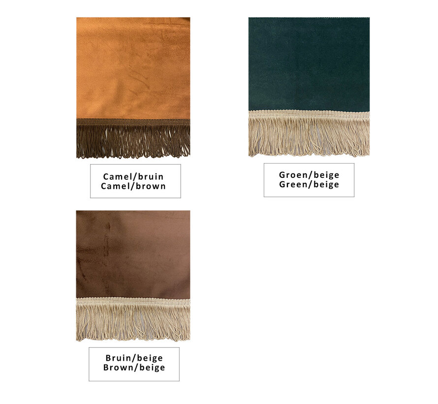 Tieback with fringes - Satin fringes - different colors