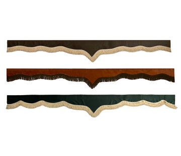 Windshield Deco point 2.35 m - satin fringes - different colors