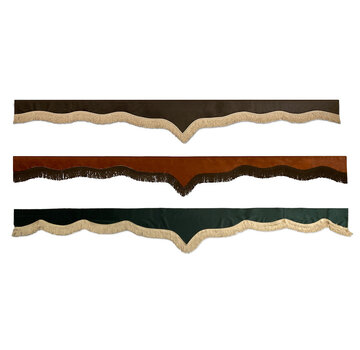 Raamband punt 2.35 m - satijnen franjes - verschillende kleuren